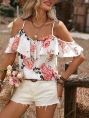 Акція на Топ жіночий SHEIN GD-00132661 S Білий від Rozetka