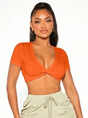 Акція на Топ жіночий SHEIN GD-00148813 S Помаранчевий від Rozetka