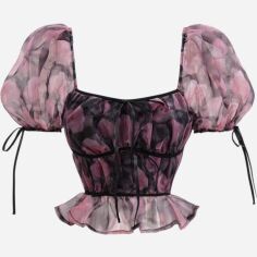 Акція на Топ жіночий SHEIN GD-00149960 S Фіолетовий від Rozetka