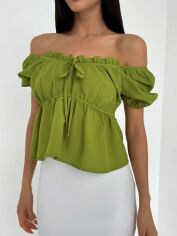 Акція на Топ жіночий SHEIN GD-00156096 XS Зелений від Rozetka
