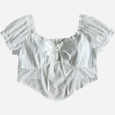 Акція на Топ жіночий SHEIN GD-00161073 2XL Білий від Rozetka