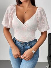 Акція на Топ жіночий SHEIN GD-00150207 S Білий від Rozetka