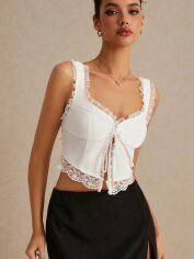Акція на Топ жіночий SHEIN GD-00133792 2XL Білий від Rozetka