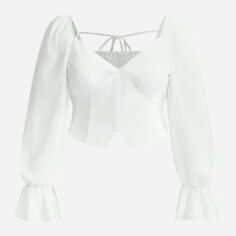 Акція на Топ жіночий SHEIN GD-00139285 3XL Білий від Rozetka