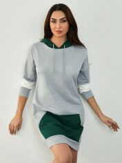Акція на Худі жіноче SHEIN GD-00099232 M Світло-сіре від Rozetka
