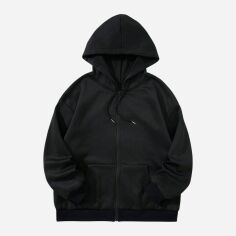Акція на Худі жіноче SHEIN GD-00137048 XL Чорне від Rozetka