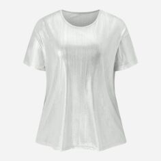 Акція на Футболка жіноча SHEIN GD-00139950 4XL Біла від Rozetka