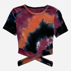 Акція на Футболка жіноча SHEIN GD-00147620 M Різнокольорова від Rozetka