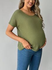 Акція на Футболка жіноча SHEIN GD-00122819 S Хакі від Rozetka