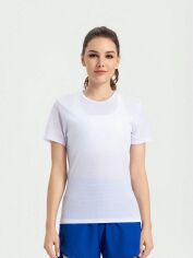 Акція на Жіноча футболка SHEIN GD-00122002 XL Біла від Rozetka