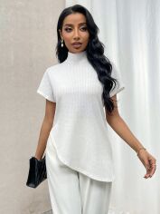 Акція на Футболка жіноча SHEIN GD-00122964 S Біла від Rozetka