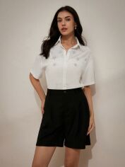 Акція на Сорочка жіноча SHEIN GD-00111262 L Біла від Rozetka
