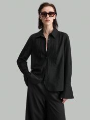 Акція на Сорочка оверсайз жіноча SHEIN GD-00133952 M Чорна від Rozetka