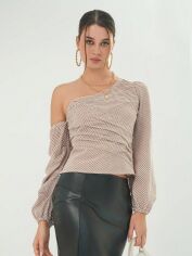 Акція на Блузка жіноча SHEIN GD-00104028 L Бежева від Rozetka