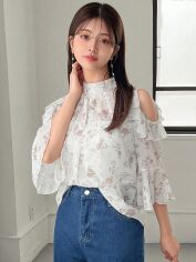Акція на Блузка жіноча SHEIN GD-00145072 L Біла від Rozetka