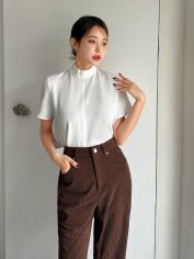 Акція на Блузка жіноча SHEIN GD-00143007 L Біла від Rozetka