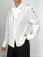 Акція на Блузка жіноча SHEIN GD-00143092 L Біла від Rozetka