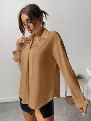 Акція на Блузка жіноча SHEIN GD-00085431 M Бежева від Rozetka