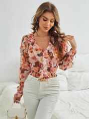 Акція на Блузка жіноча SHEIN GD-00149805 S Різнокольорова від Rozetka