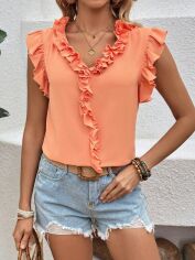 Акція на Блузка жіноча SHEIN GD-00149988 S Коралова від Rozetka