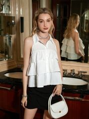 Акція на Блузка жіноча SHEIN GD-00150074 S Біла від Rozetka