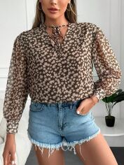 Акція на Блузка жіноча SHEIN GD-00149061 S Чорна від Rozetka