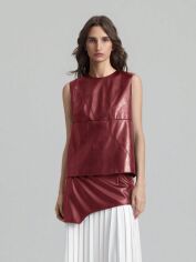 Акція на Блузка жіноча SHEIN GD-00132668 M Бордова від Rozetka