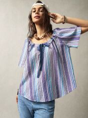 Акція на Блузка жіноча SHEIN GD-00150693 S Різнокольорова від Rozetka