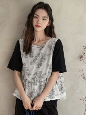 Акція на Блузка жіноча SHEIN GD-00152890 XL Біла від Rozetka