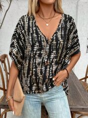 Акція на Блузка жіноча SHEIN GD-00150838 S Чорна від Rozetka