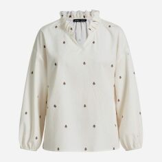 Акція на Блузка жіноча SHEIN GD-00150370 S Біла від Rozetka