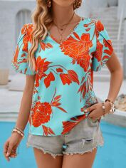 Акція на Блузка жіноча SHEIN GD-00153755 XS Різнокольорова від Rozetka