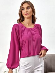Акція на Блузка жіноча SHEIN GD-00149148 S Рожева від Rozetka
