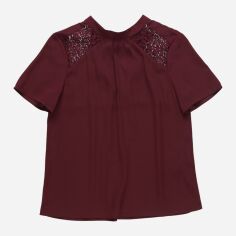 Акція на Блузка жіноча Mint&Berry GD-00052336 36 Бордова від Rozetka