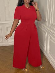 Акція на Комбінезон жіночий SHEIN GD-00137830 XL Червоний від Rozetka