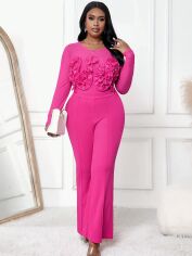 Акція на Комбінезон жіночий SHEIN GD-00114980 XL Рожевий від Rozetka