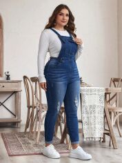 Акція на Комбінезон жіночий SHEIN GD-00132966 XL Темно-синій від Rozetka