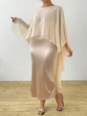 Акція на Костюм жіночий SHEIN GD-00124532 4XL Світло-бежевий від Rozetka