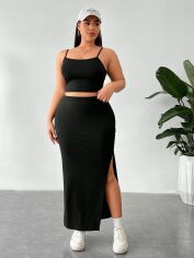 Акція на Костюм жіночий SHEIN GD-00137837 XL Чорний від Rozetka