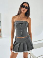 Акція на Костюм жіночий SHEIN GD-00151042 S Сірий від Rozetka