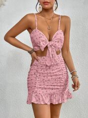Акція на Костюм жіночий SHEIN GD-00124345 XS Світло-рожевий від Rozetka