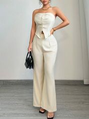Акція на Костюм жіночий SHEIN GD-00153901 XS Молочний від Rozetka