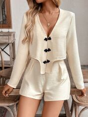 Акція на Костюм жіночий SHEIN GD-00148062 M Кремовий від Rozetka