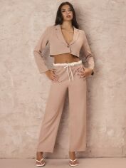 Акція на Костюм жіночий SHEIN GD-00156070 XL Бежевий від Rozetka