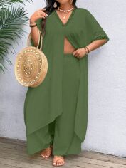 Акція на Костюм жіночий SHEIN GD-00138808 2XL Хакі від Rozetka