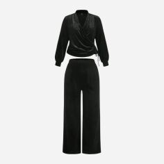 Акція на Костюм жіночий SHEIN GD-00132788 XL Чорний від Rozetka