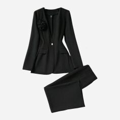 Акція на Костюм жіночий SHEIN GD-00131906 S Чорний від Rozetka