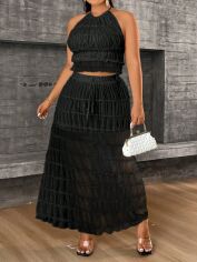 Акція на Костюм жіночий SHEIN GD-00133929 2XL Чорний від Rozetka