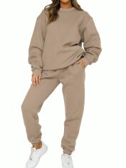 Акція на Костюм жіночий SHEIN GD-00133940 S Сіро-бежевий від Rozetka