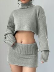 Акція на Костюм жіночий SHEIN GD-00124466 S Світло-сірий від Rozetka